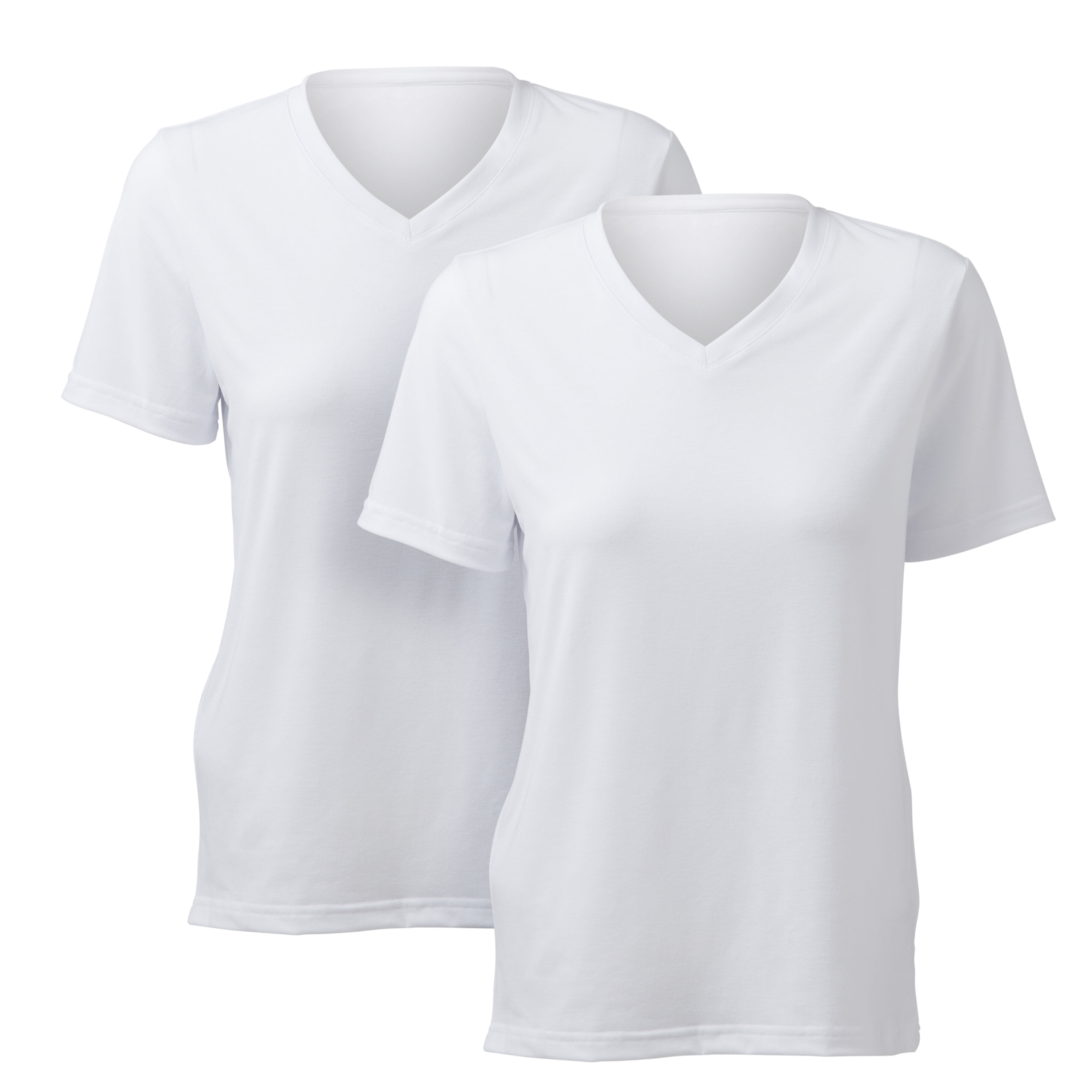 T-Shirt-Rohling Für Damen, V-Ausschnitt (2 Stk), Medium